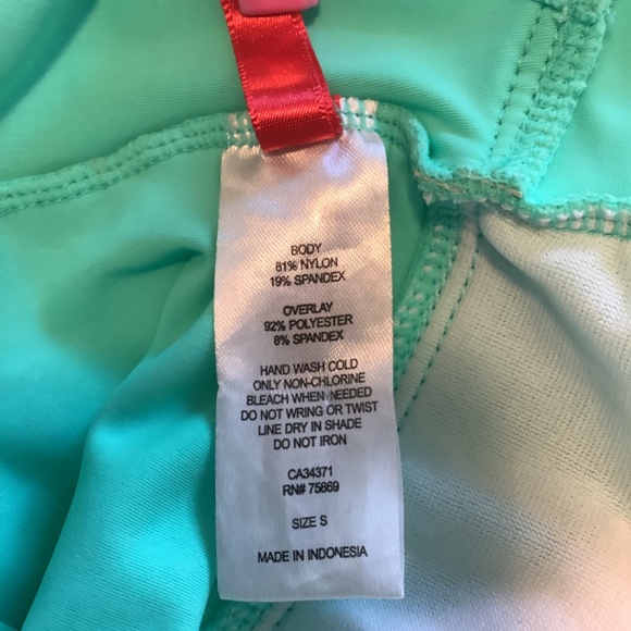 Gossip One Piece Lace Swimsuit Halter Top/ Patted Bra  Mint Green Size S - Picture 5 of 6